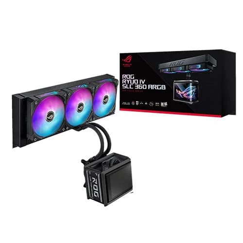 Asus ROG Ryuo IV SLC 360mm ARGB CPU Liquid Cooler with Curved Display